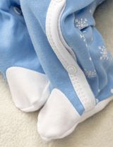 Baby Sweets Strampler Pinguin Let It Snow Schneeflocke blau 56 (Neugeborene) - 3