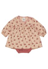 Müsli by Green Cotton Bodykleid Blumen rosa 68 - 0