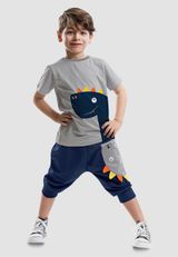 Denokids CFF-19Y1-197 Dino Lui Baggy Set Jungen grau 110 - 7