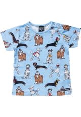 Villervalla T-Shirt Hunde hellblau 140 - 0