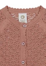 Müsli by Green Cotton Babystrickjacke Unifarben rosa 98 - 2