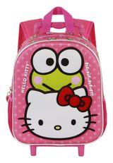 Hello Kitty Sanrio Funny-Small 3D Backpack with Wheels Rucksack 34x26x13 cm gruen Onesize Kinder - 2