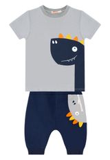 Denokids CFF-19Y1-197 Dino Lui Baggy Set Jungen grau 110 - 0