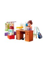 Playmobil 67 Teile PLAYMOBIL® Schlafzimmer mit Nähecke Dollhouse 14x9,5x5,5 cm 4+ Jahre bunt - 1