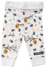 Villervalla Babyleggings Bienen, Floral weiss 56 - 0