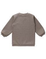 MaBu Kids Pullover Cute Nice, Wild & Cute Waffelpiqué taupe - 1
