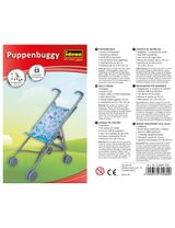 Idena Puppenwagen Teddybär CE-zertifiziert 52x26x55 cm 3+ Jahre blau - 5