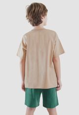 T-Shirt & Shorts Set beige 104 - 8