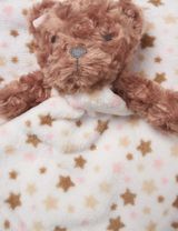Snuggle Tots 2 pièces Ensemble Ours Étoiles 75x75 cm Marron - 1