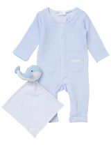 Rock A Bye Baby Boutique 2 pièces Ensemble Baleine Bleu clair - 0