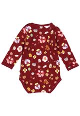 Müsli by Green Cotton Langarmbody Blumen rot 80 - 1