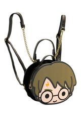 Warner Bros. Harry Potter Chibi-Face Rucksack schwarz 21x18x7 cm braun Onesize Kinder - 2