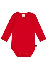 Fred s World by Green Cotton Langarmbody Unifarben rot 56 - 3