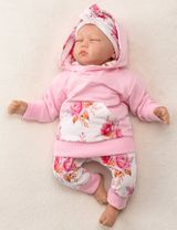 Baby Sweets 3 Teile Set Floral rosa - 4
