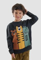 Pullover Jungen dunkelgrau 104 - 3