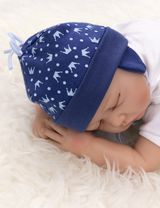 Baby Sweets Mütze Krone Little Prince blau 1 Monat (56) - 1