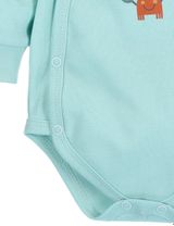 NINI Body croisé Faune Marine Bleu 3-6M (68 cm) - 3