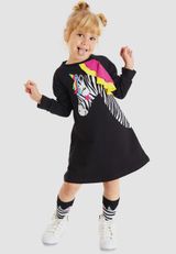 Kleid Mädchen schwarz 104 - 3