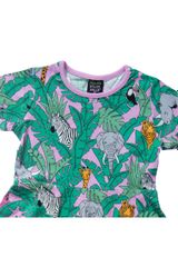 Villervalla Kleid Dschungel pink 86 - 2