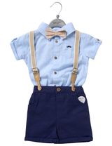Little gent 4 pièces Ensemble Bleu clair - 1