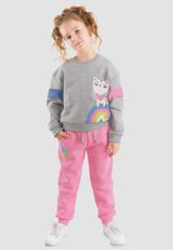 Tracksuit Mädchen pink 104 - 7