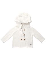 Rock A Bye Baby Boutique Strickjacke Strick Kapuze weiß 56/62 (0-3 Monate) - 1