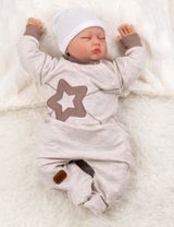 Baby Sweets Strampler Sterne beige 1 Monat (56) - 1