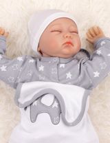 Baby Sweets 2 Teile Set Little Elephant Sterne weiß - 7