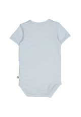 Müsli by Green Cotton Kurzarmbody Unifarben blau 56 - 2