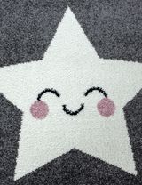 Teppich Sternschnuppe Sterne grau 80x150 - 2