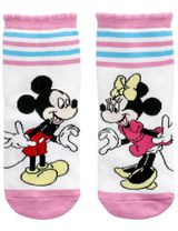 Disney Strümpfe Mickey Mouse Streifen weiß 98/104 (3-4 Jahre) - 0