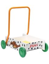 Pippi Trotteur Fifi Brindacier Points Bois 450x350x480 mm 10+ mois Blanc - 0