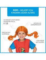 Pippi Perücke Fifi Brindacier Conformité Européenne (CE) 3+ ans Rouge Taille unique - 4
