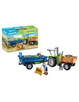 Playmobil 42 Teile PLAYMOBIL® Traktor mit Hänger Country 36x10,5x10,5 cm 4+ Jahre bunt - 0