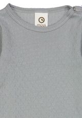 Müsli by Green Cotton Langarmbody Unifarben blau 68 - 2