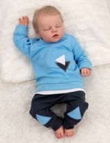 Baby Sweets 2 Teile Set Flicken Triangle blau - 3