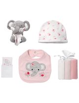 Rock A Bye Baby Boutique 10 Teile Set Elefant weiß 50/56 (Neugeborene) - 4