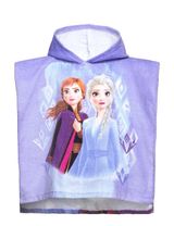 Disney Badeponcho Frozen Kapuze 100x50 cm lila - 0