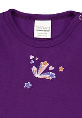 Fred s World by Green Cotton Langarmshirt Unifarben lila 80 - 2