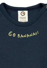 Müsli by Green Cotton Kurzarmbody Unifarben dunkelblau 74 - 2