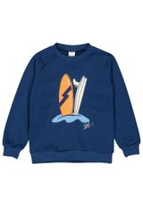 Fred s World by Green Cotton Sweatshirt Unifarben dunkelblau 104 - 0