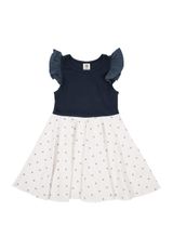 Müsli by Green Cotton Kleid Blumen dunkelblau 98 - 0