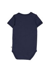 Müsli by Green Cotton Kurzarmbody Unifarben blau 56 - 4