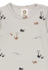 Müsli by Green Cotton Kurzarmbody Print blau 74 - 2