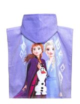 Disney Badeponcho Frozen Kapuze 100x50 cm lila - 1