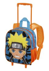 Naruto Happy-Small 3D Backpack with Wheels Rucksack 34x26x13 cm blau, orange Onesize Kinder - 0