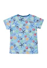 Villervalla T-Shirt Muscheln hellblau 152 - 1