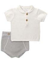 Rock A Bye Baby Boutique 2 Teile Set Strick grau 56/62 (0-3 Monate) - 0