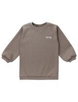 MaBu Kids Pullover Cute Nice, Wild & Cute Waffelpiqué taupe 122 (6-7 Jahre) - 0