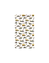 BrandMac Drap-housse Engins de construction 90x200 cm Jaune - 0